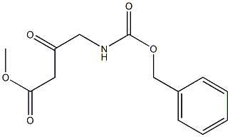 Methyl 4-(Cbz-Amino)-3-oxobutanoate 化学構造