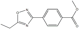 Methyl 4-(5-Ethyl-1，2，4-oxadiazol-3-yl)benzoate 化学構造