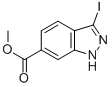 Methyl 3-iodo-1H-indazole-6-carboxylate 化学構造