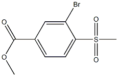 Methyl 3-Bromo-4-(methylsulfonyl)benzoate Chemical Structure