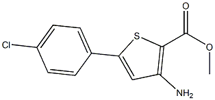 Methyl 3-Amino-5-(4-chlorophenyl)thiophene-2-carboxylate Chemical Structure