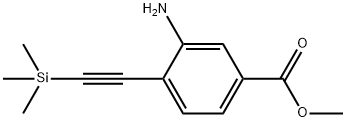 Methyl 3-amino-4 - [(trimethylsilyl) ethynyl] benzoate التركيب الكيميائي