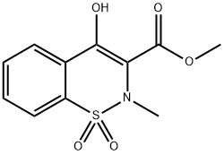 Methyl 2-methyl-4-hydroxy-2H-1，2-benzothiazine-3-carboxylate 1，1-dioxide Chemische Struktur