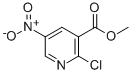 Methyl 2-chloro-5-nitropyridine-3-carboxylate Chemische Struktur