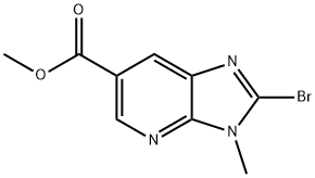 Methyl 2-bromo-3-methyl-3H-imidazo[4，5-b]pyridine-6-carboxylate Chemical Structure