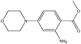 Methyl 2-Amino-4-morpholinobenzoate 化学構造