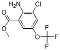 Methyl 2-Amino-3-chloro-5-(trifluoromethoxy)benzoate Chemical Structure