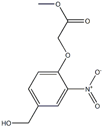 Methyl 2-[4-(Hydroxymethyl)-2-nitrophenoxy]acetate التركيب الكيميائي