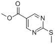 Methyl 2-(methylthio)pyrimidine-5-carboxylate 化学構造