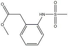 Methyl 2-(Methylsulfonamido)phenylacetate 化学構造