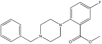 Methyl 2-(4-Benzylpiperazino)-5-fluorobenzoate 化学構造