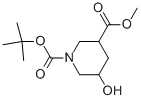 Methyl 1-Boc-5-Hydroxypiperidine-3-carboxylate Chemical Structure