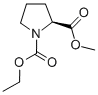 Methyl (S)-1-(Ethoxycarbonyl)pyrrolidine-2-carboxylate Chemische Struktur