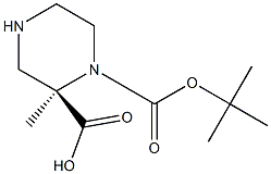 Methyl (R)-1-Boc-piperazine-2-carboxylate Chemical Structure