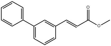 methyl (E)-3-([1，1'-biphenyl]-3-yl)acrylate 化学構造