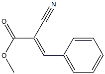 Methyl (E)-2-Cyano-3-phenylacrylate Chemical Structure