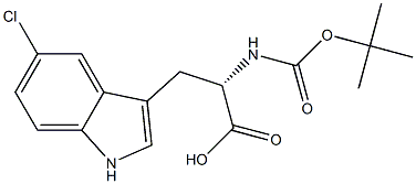 L-N-Boc-5-chlorotryptophan Chemical Structure