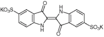 Indigodisulfonic Acid Dipotassium Salt 化学構造