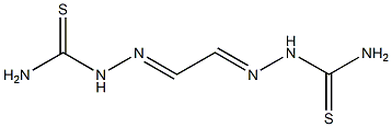 Hydrazinecarbothioamide，2，2'-(1，2-ethanediylidene)bis- 化学構造