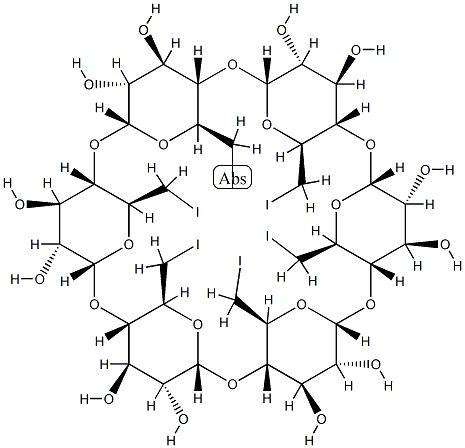 Hexakis-(6-iodo-6-deoxy)-α-cyclodextrin Chemical Structure