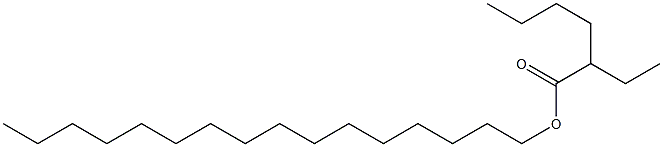 Hexadecyl 2-ethylhexanoate Chemical Structure