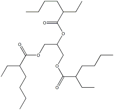 Glyceryl tri(2-ethylhexanoate) Chemical Structure