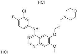 Gefitinib dihydrochloride 化学構造