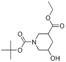 Ethyl N-Boc-5-hydroxypiperidine-3-carboxylate Chemical Structure