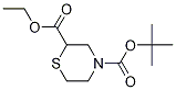 Ethyl N-Boc-2-thiomorpholinecarboxylate Chemical Structure