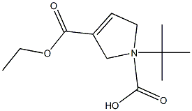 Ethyl N-Boc-2，5-dihydropyrrole-3-carboxylate Chemical Structure