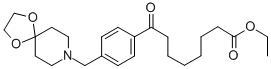 ethyl 8-[4-[8-(1，4-dioxa-8-azaspiro[4.5]decyl)methyl]phenyl]-8-oxooctanoate Chemical Structure