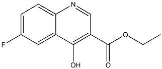 Ethyl 6-Fluoro-4-hydroxyquinoline-3-carboxylate Chemical Structure