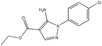 Ethyl 5-amino-1-(4-chlorophenyl)-1H-pyrazole-4-carboxylate Chemical Structure