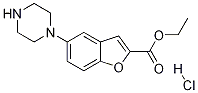 Ethyl 5-(piperazin-1-yl)benzofuran-2-carboxylate hydrochloride Chemical Structure