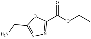 Ethyl 5-(aminomethyl)-1，3，4-oxadiazole-2-carboxylate Chemische Struktur