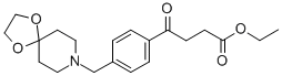 ethyl 4-[4-[8-(1，4-dioxa-8-azaspiro[4.5]decyl)methyl]phenyl]-4-oxobutyrate Chemische Struktur