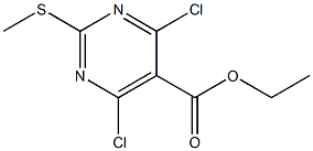 Ethyl 4，6-Dichloro-2-(methylthio)pyrimidine-5-carboxylate Chemical Structure