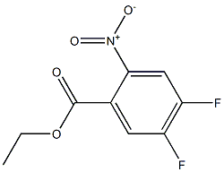 Ethyl 4，5-Difluoro-2-nitrobenzoate Chemische Struktur