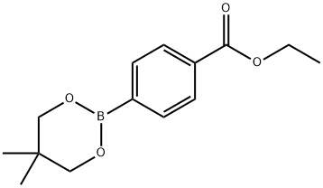 ethyl 4-(5，5-dimethyl-1，3，2-dioxaborinan-2-yl)benzoate 化学構造