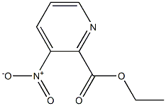 Ethyl 3-Nitropyridine-2-carboxylate 化学構造