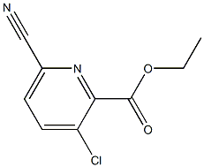 Ethyl 3-Chloro-6-cyanopyridine-2-carboxylate التركيب الكيميائي