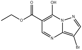 Ethyl 3-bromo-7-hydroxypyrazolo[1，5-a]pyrimidine-6-carboxylate Chemical Structure