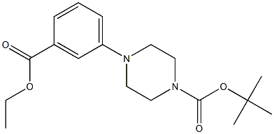 Ethyl 3-(4-Boc-1-piperazinyl)benzoate Chemical Structure