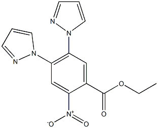 Ethyl 2-Nitro-4，5-di(1-pyrazolyl)benzoate Chemical Structure