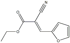 Ethyl 2-Cyano-3-(2-furanyl)acrylate Chemical Structure