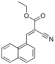 Ethyl 2-Cyano-3-(1-naphthalenyl)acrylate 化学構造