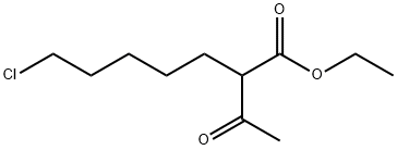 Ethyl 2-acetyl-7-chloro-heptanoate 化学構造