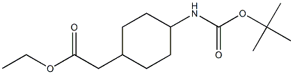 Ethyl 2-[4-(Boc-amino)cyclohexyl]acetate Chemical Structure