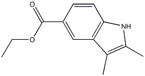 Ethyl 2，3-Dimethylindole-5-carboxylate Chemical Structure