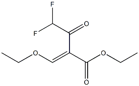 Ethyl 2-(ethoxymethylene)-4，4-difluoro-3-oxobutanoate Chemical Structure